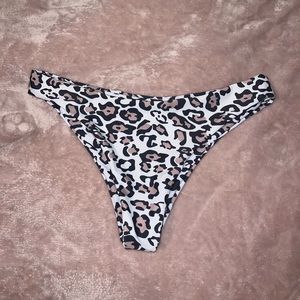 Leopard print bikini bottoms